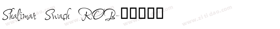 Shalimar Swash ROB字体转换